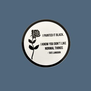 AHS Black Rose Inspired Stickers
