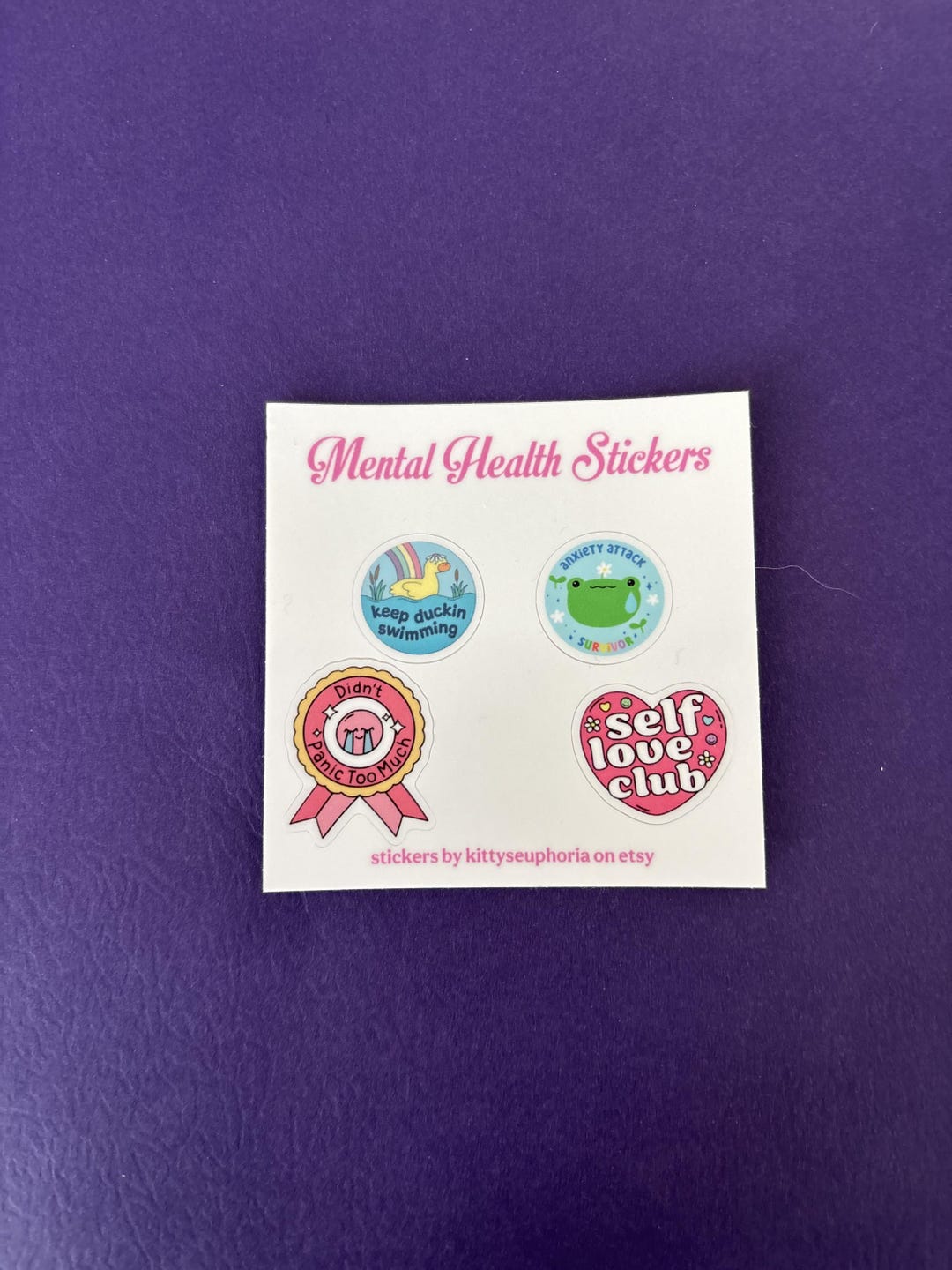 Mini Mental Health Sticker Sheet - Etsy