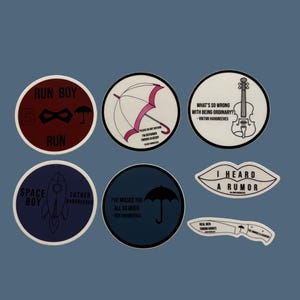 Umbrella Academy Inspired Stickers