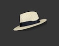Genuine Vented Panama Hat from Montecristi "Fedora Ventilated" Highest quality hat of Toquilla straw | Handmade Sun hat | For men and women product logo