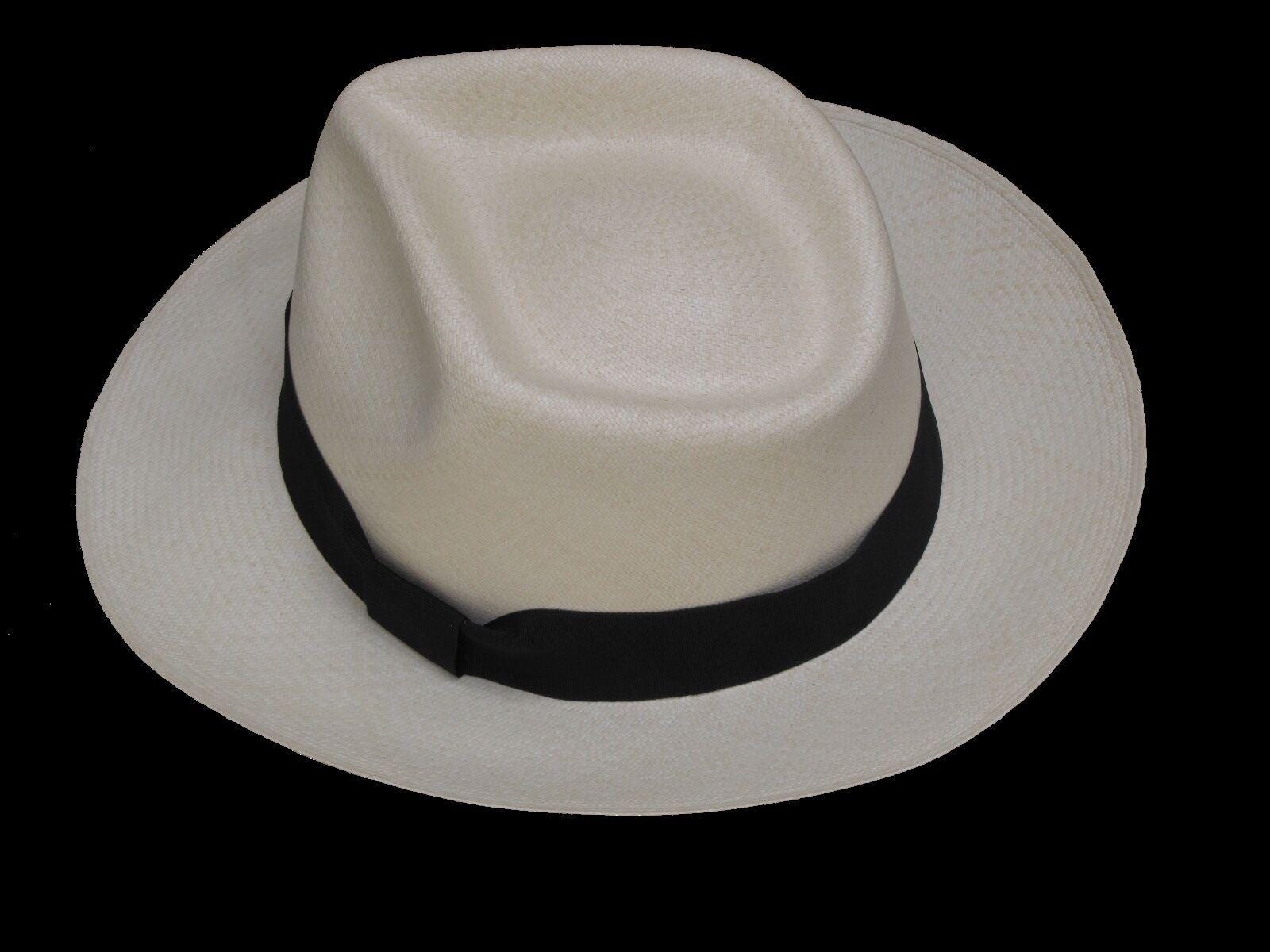Montecristi Panamahut Klassischer Fedora Museumsqualität
