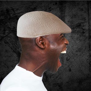 Echter Panamahut aus Ecuador - Handgefertigte Schiebermütze "Natur" | Flat Cap aus Toquilla-Stroh | Für Damen und Herren | Geschenkidee