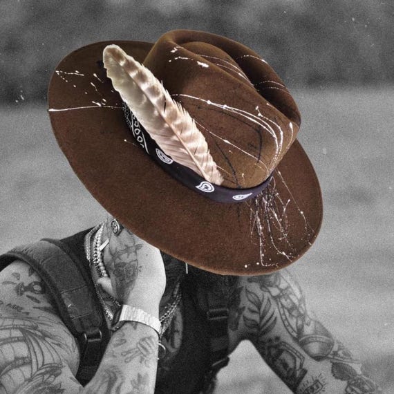 Indigenous Felt Hat Brown Outback - High Quality Hat  display picture 3