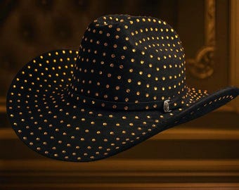 100% Wool Felt Cowboy Hat Unisex Western Cowgirl Hat 100% Wool Western Cowboy Hat for Men Women Classic Fedora  main image 4