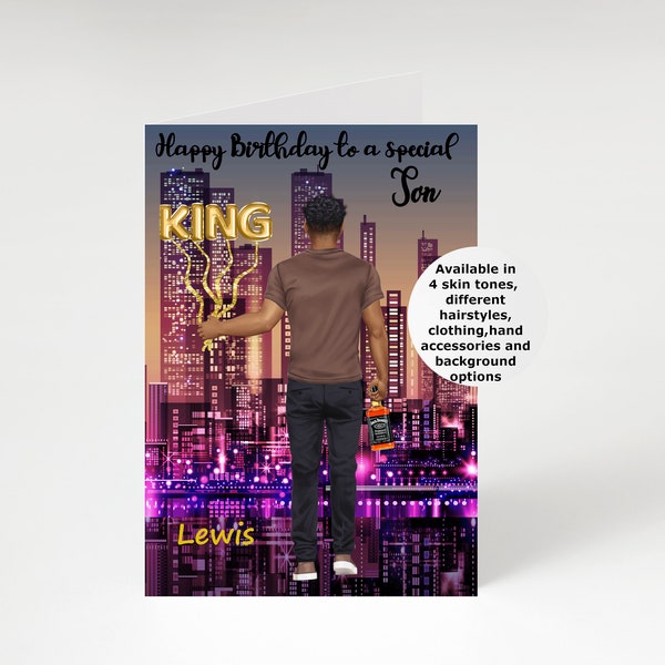 African American Birthday Card Uncle – Etsy
