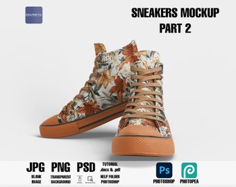 Sneakers Mockup: Hochauflösende PSD Vorlage