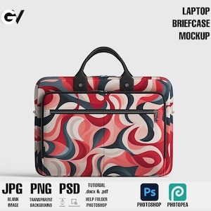 Large laptop bag mockup, laptop bag mockup, shoulder bag mockup, briefcase mockup, laptop case mockup, laptop sleeve mockup, laptop bag PSD