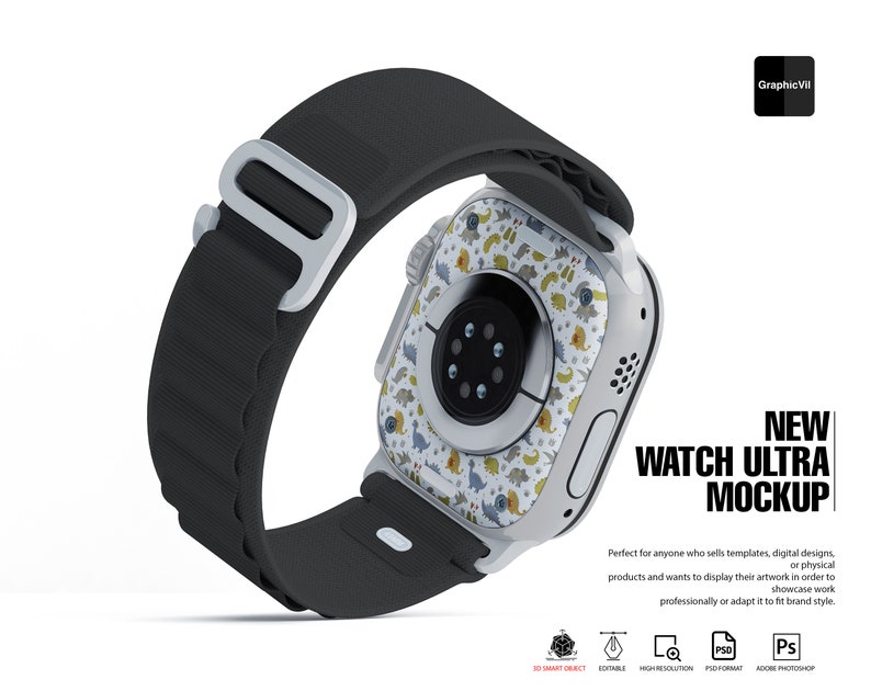 Watch Ultra Alpine Loop Mockup Watch Mockup, Watch Template, Technology