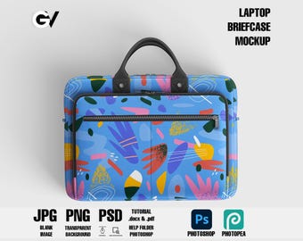 Large Laptop Bag Mockup: Customizable PSD File