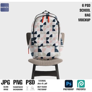 Sublimation backpack mockup, sublimation book bag mockup, sublimation bag mockup, sublimation bookbag mockup, sublimation back pack mockup