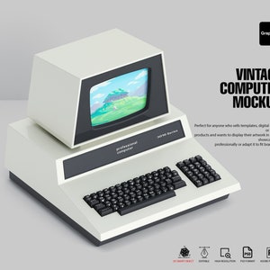 Commodore vintage PC Mockup