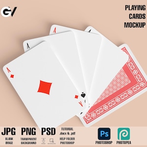 Mockup di carte da gioco, mockup di giochi di carte, mockup di poker, mockup di casinò, mockup di gioco d'azzardo, mockup di 777, mockup di mazzo, mockup di mazzo di carte, mockup di assi