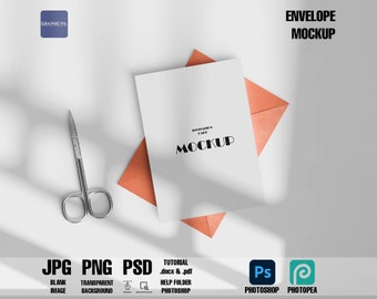 Modello di busta: progettazione di biglietti d'invito (PSD)