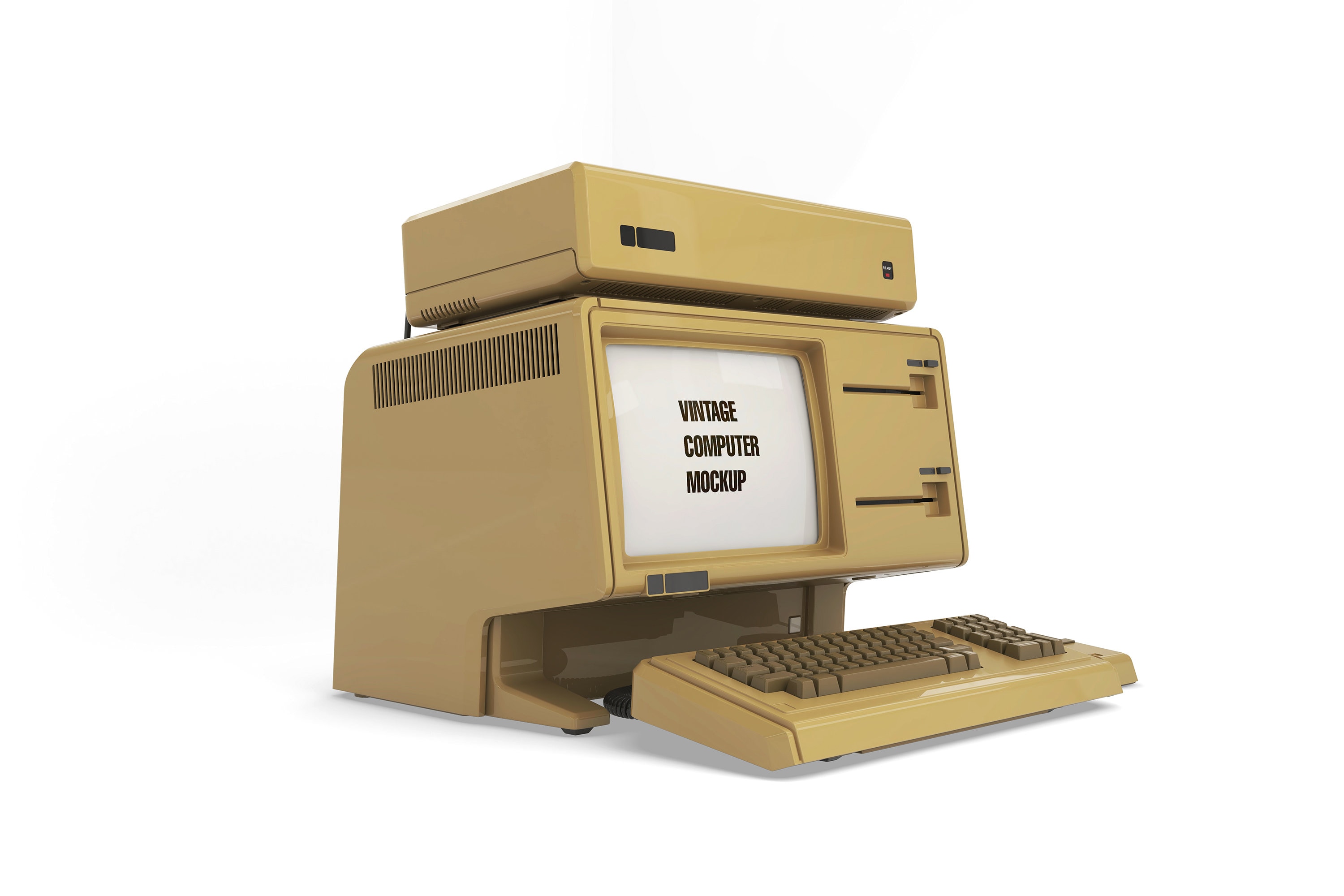 Apple Lisa Computer Mockup: Vintage PC Design (PSD) - Etsy