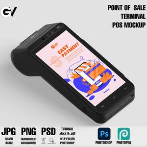 Pos terminal mockup, Point of sale mockup, scan card mockup, payment mockup, pay mockup, order now mockup, terminal mockup POS device mockup