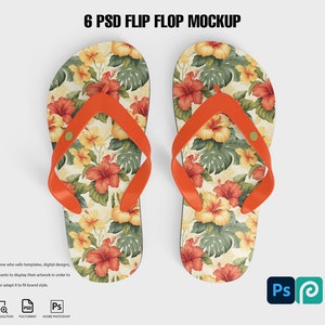 Flip Flop Mockup: 6 PSD Sandal Templates