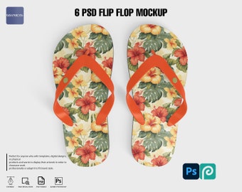 Flip Flop Mockup: 6 PSD Sandal Templates