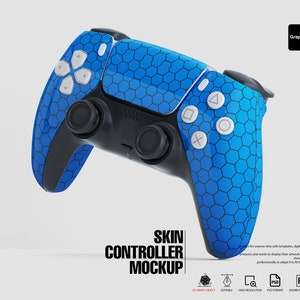 Sony DualSense Controller Skin Mockup: Customizable PSD (Digital Download)