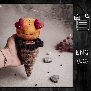 Gehäkelte Eiscreme Emoji Muster / Amigurumi Emoji / Herz Augen häkeln / Eis amigurumi häkeln / gehäkelte Eiscreme / gehäkelte Eiscreme / gehäkelte Eistüten / Amigurumi Augen