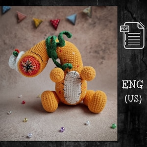 Häkelanleitung glückliches Monster / Amigurumi süßes Monster / Digital Crochet Pattern