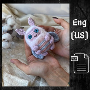 PDF Crochet Pattern Butterfly, Amigurumi Moth, Amigurumi Butterfly, Butterfly doll, Cute monster Moth, amigurumi animal