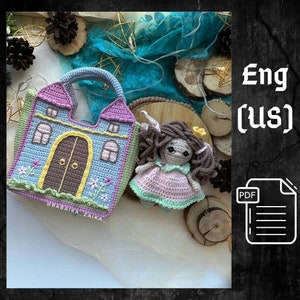 PDF Crochet Pattern Castle for a Princess, Amigurumi doll pattern, Crochet castle, Cute doll, Doll pattern, Amigurumi doll