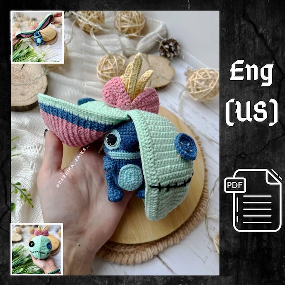 Preview of PDF Crochet Pattern Blue Alien Monster in Scrump, Amigurumi funny doll pattern, Cute monster, Animal pattern, Halloween pattern by CrochetFunnyFriends