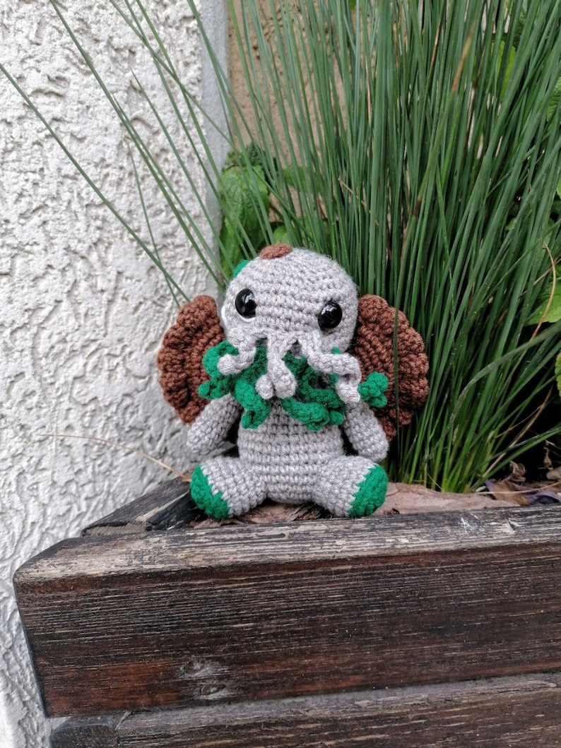 PDF Cthulhu Amigurumi Pattern, Digital Download, Baby Cthulhu, Crochet ...