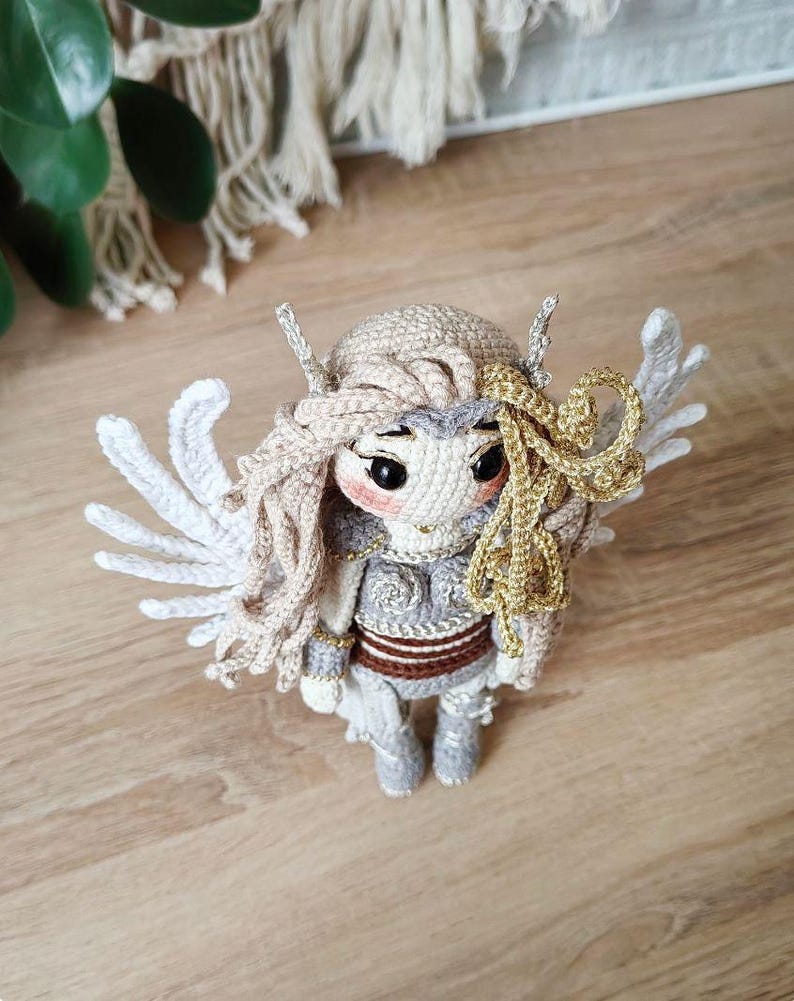 PDF pages preview of valkyrie crochet pattern with step-by-step charts