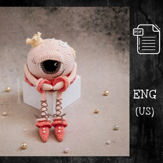 Preview of Crochet pattern monster / Crochet ballerina doll pattern / Amigurumi Halloween / Amigurumi Monster toy / Crochet girl doll pattern by CrochetFunnyFriends