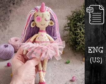 CROCHET PATTERN Gothic Doll / Gothic Amigurumi Doll / Amigurumi Little Doll / Crochet creepy Girl / Voodoo Doll / Halloween Pattern