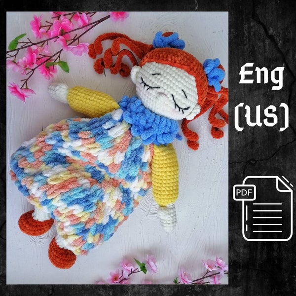 PDF Crochet Doll Pattern, Pyjama Holder, Plush Doll, Big Plush Toy, Amigurumi pyjama bag, tutoriel Gigoteuse, motif peluche