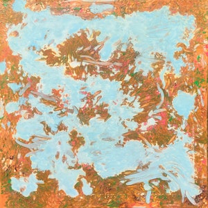 FRENCH POLYNESIA by Rica D’Al by Rica D'Al | Canvas. Original. Signed. Contemporary Art. Fine Arts. Painting. Abstract.