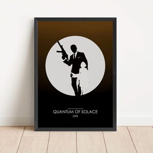 Quantum of Solace Print: James Bond Film Art Decor
