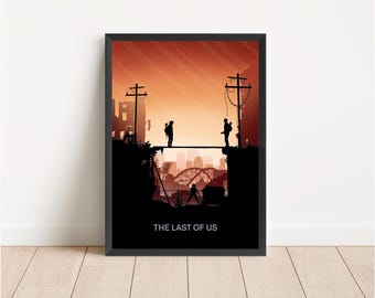 The Last of Us / Póster de película / Terror, zombis / Impresión de póster de televisión / Arte minimalista