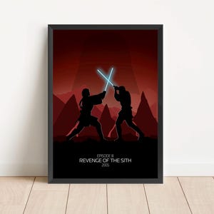 Star Wars: Revenge of the Sith | Movie Film Poster | Sci-Fi | George Lucas | Jedi | Minimalist Art