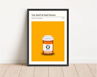 The Wolf of Wall Street Movie Poster: Film Art Print