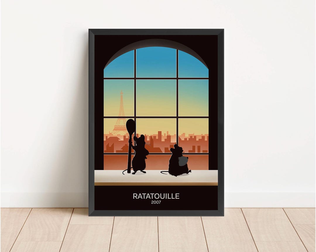 Ratatouille Movie Poster: Minimalist Film Art Print - Etsy