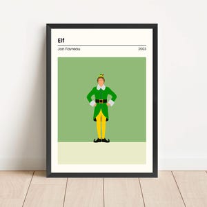Elf Movie Poster: Will Ferrell, Minimalist Christmas Film Art
