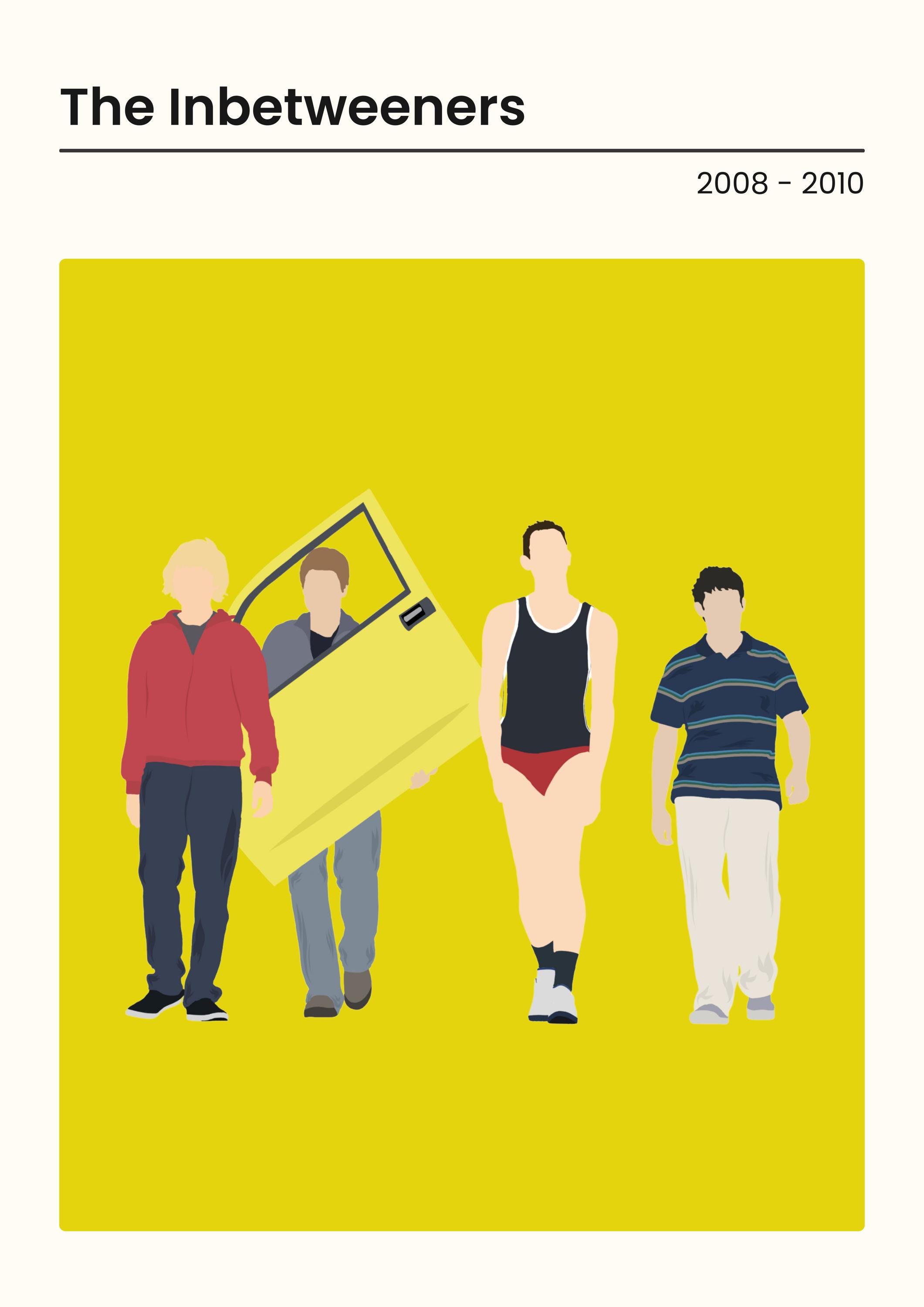 The Inbetweeners | Poster Minimalist | Television Art Decor Poster ...