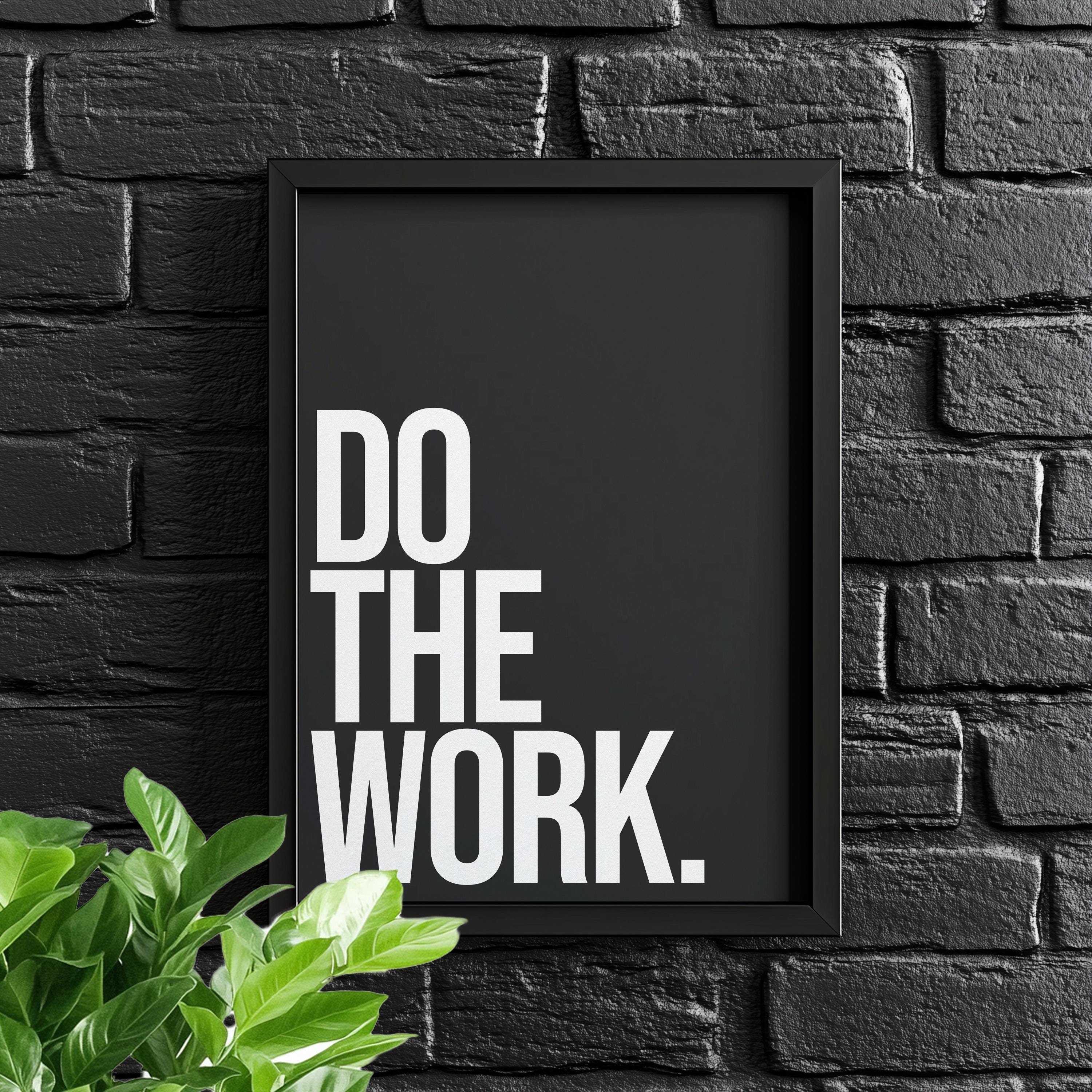 Set 3 Poster Motivazionali Stay Positive Work | Stampe Artistiche 20x25 Cm | Decorazione Parete Ufficio E Casa