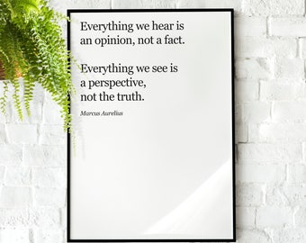 Marcus Aurelius Poster | Stoic Art Print, Marcus Aurelius Quote Print, Marcus Aurelius Art for Stoics, Stoicism Gift, Marcus Aurelius Gift