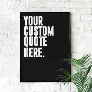 Stampa di citazioni personalizzate / Poster motivazionale, Arte murale, Disciplina, Ufficio domestico, Poster palestra, Ispirazione, Arte ufficio, Jocko, Citazione di successo