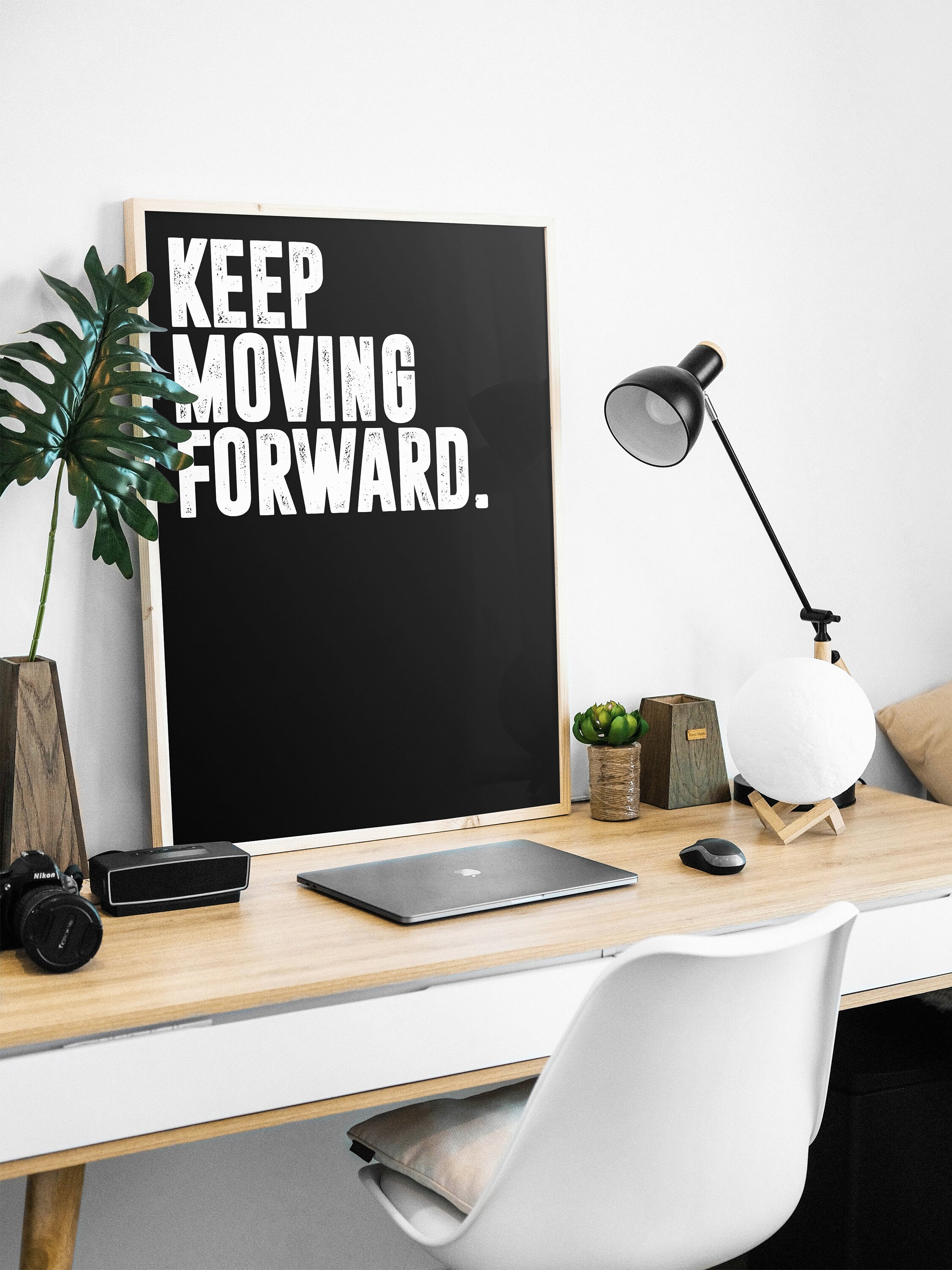 Keep Moving Forward. | Motivational Poster, Wall Art Quote, Minimalist ...