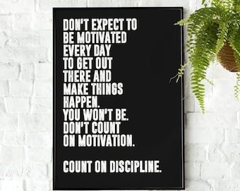 Jocko Willink | Extreme Ownership | Motivational Poster, Gym Poster, Quote Wall Art, Home Office, Home Gym Décor, Motivational Art, Good