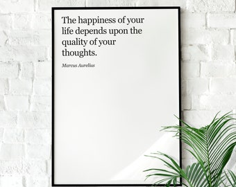 Marcus Aurelius Poster | Stoic Art Print, Marcus Aurelius Quote Print, Marcus Aurelius Art for Stoics, Stoicism Gift, Marcus Aurelius Gift