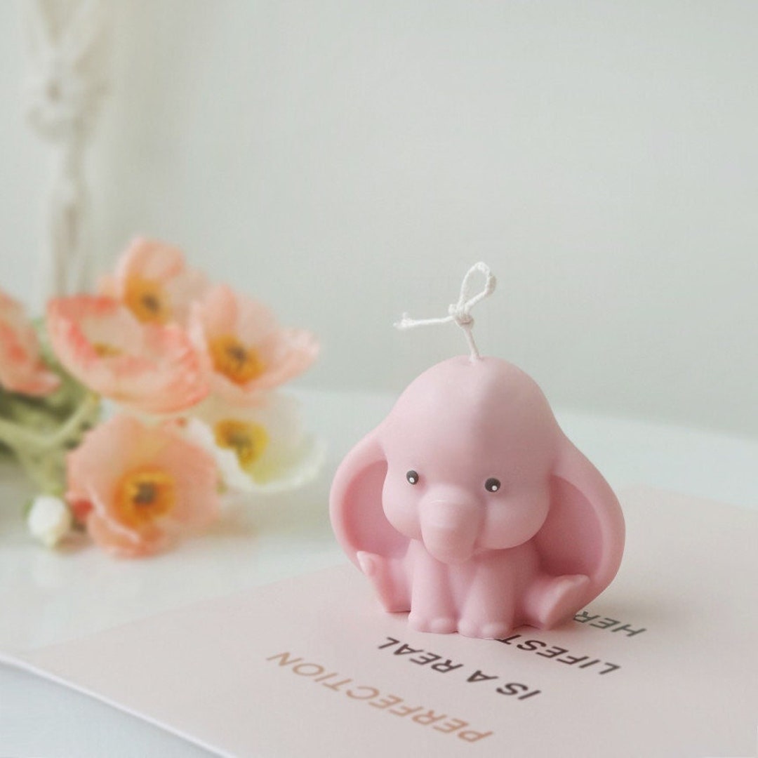 3D Elephant Aromatherapy Moldcute Elephant Moldanimal Candle Etsy