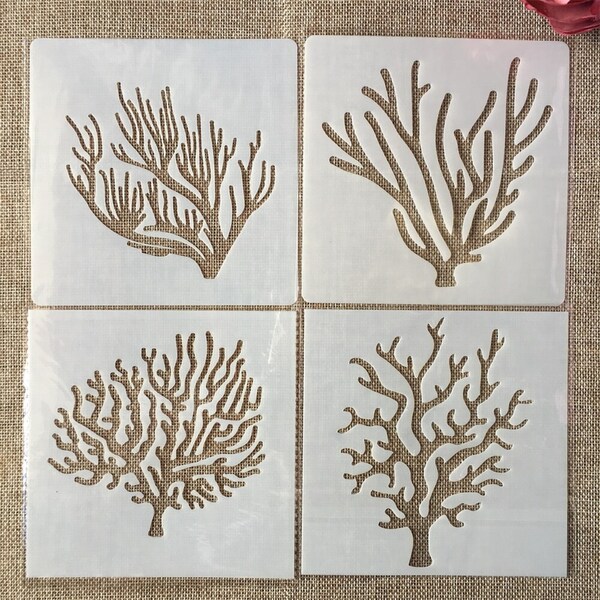 Coral Stencil - Etsy Australia