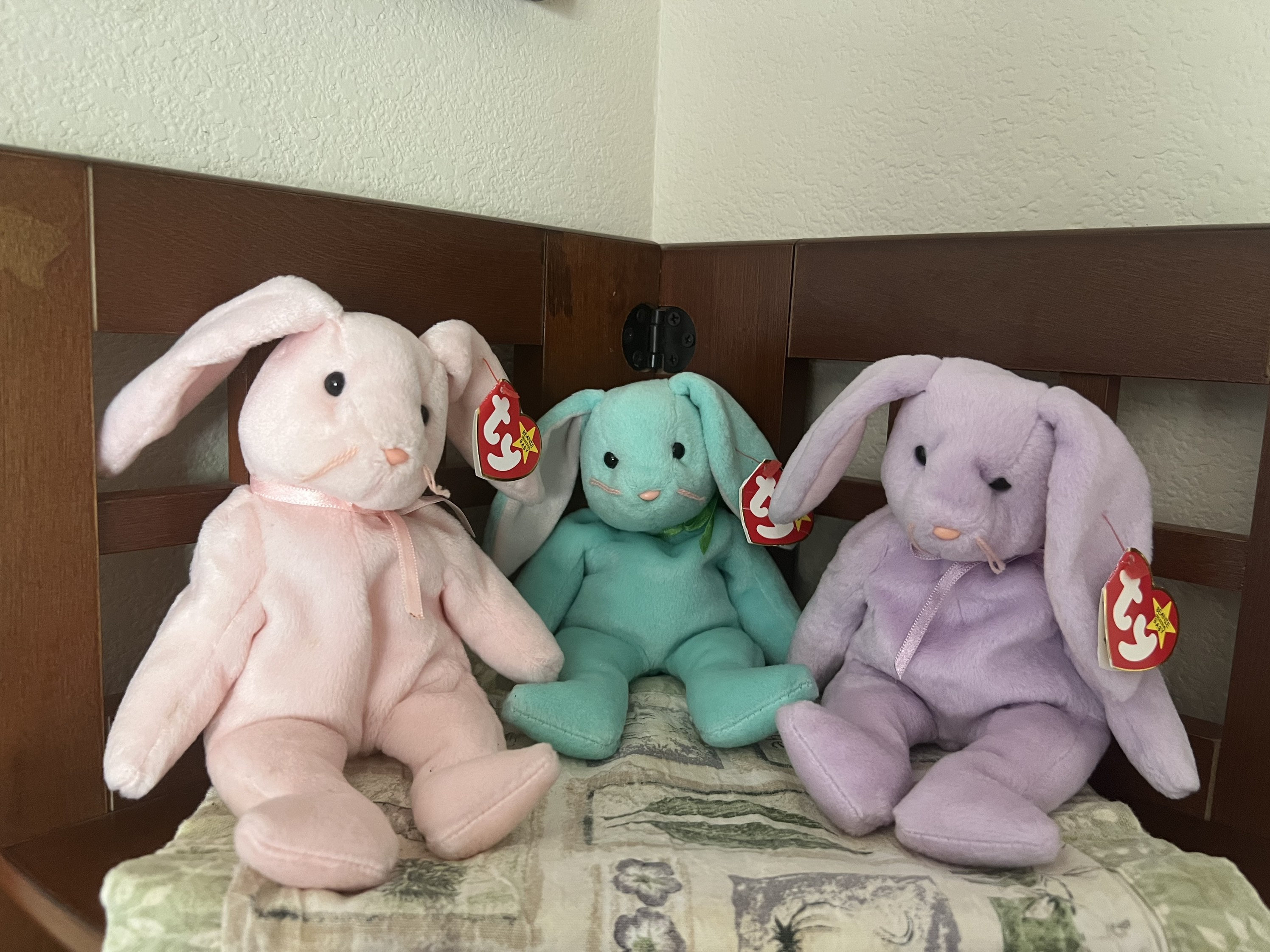 Set of 3 Ty Beanie Babies Bunnies Hoppity Hippity and Etsy