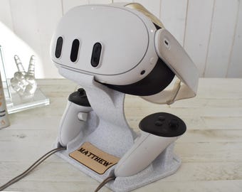 Meta Quest 3 Stand, Oculus dock, VR Stand - Stylish, Functional, and Made in the USA